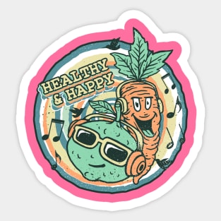 Healthy Happy Sticker